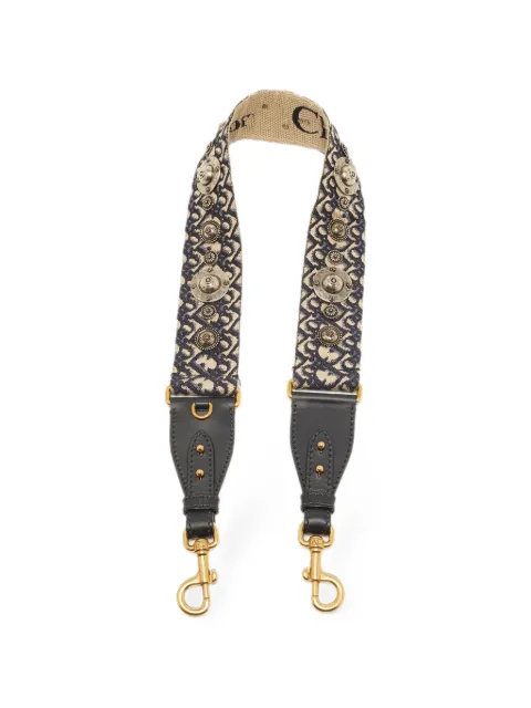 Christian Dior Pre-Owned Oblique bag strap Blue 1374057
