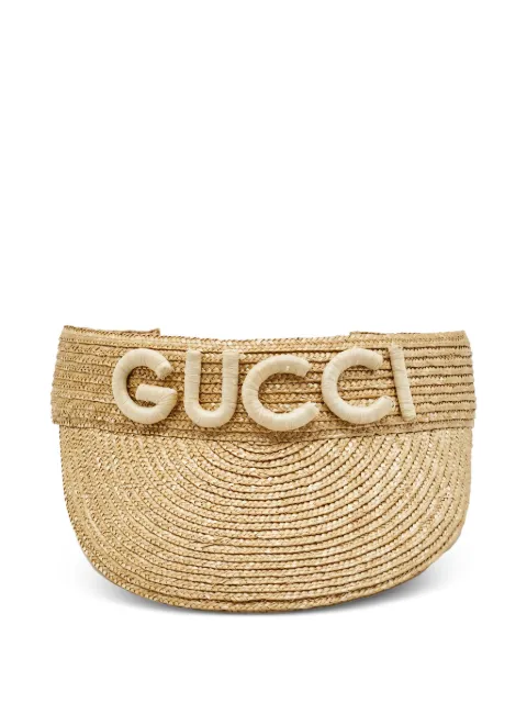 Gucci Pre-Owned Stella logo-embellished visor Neutrals 1370345