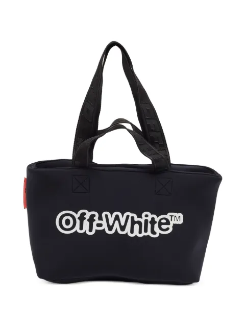 Off-White Pre-Owned Commercial logo-print tote bag Black 1366298