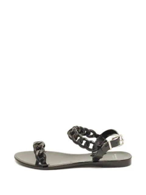Givenchy Pre-Owned chain-detail sandals Black 1374276