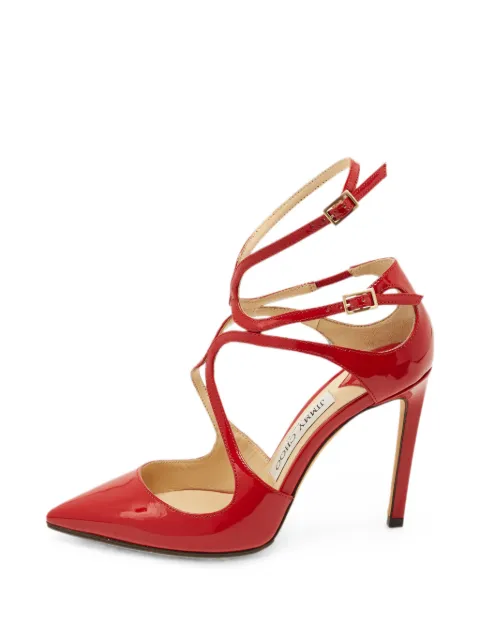 Jimmy Choo Pre-Owned Lancer leather heeled pumps Red 1370523