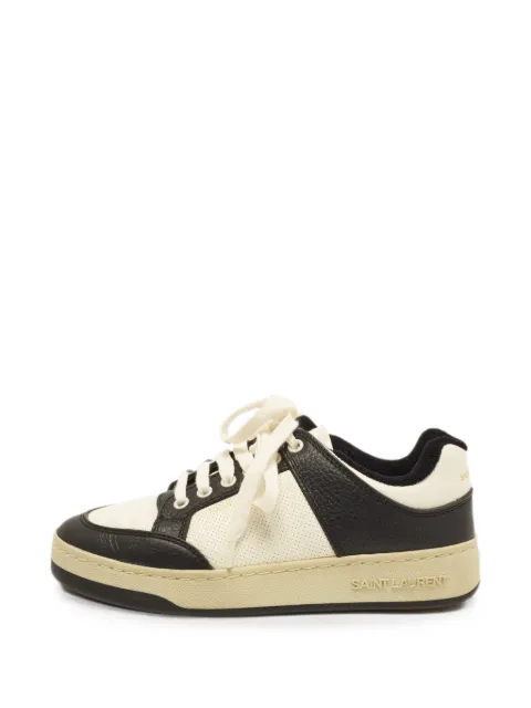 Saint Laurent Pre-Owned SL/61 lace-up sneakers White 1376501