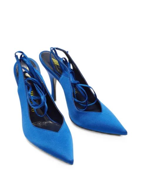 The Attico Venus ankle-strap heeled pumps Blue 1376186