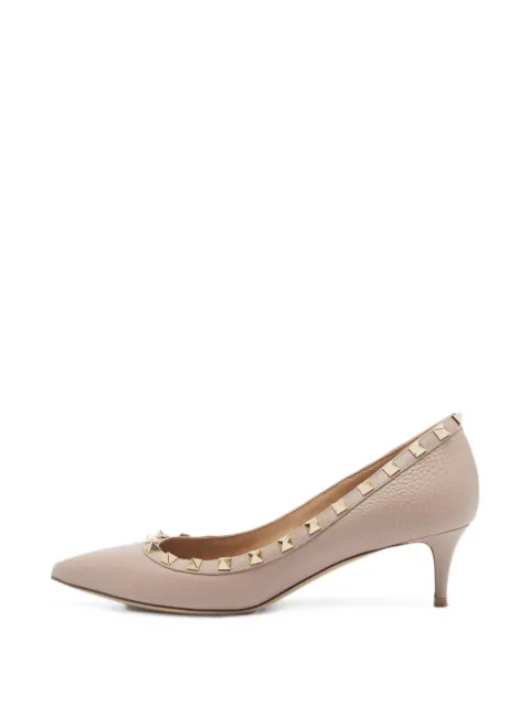 Valentino Garavani Pre-Owned Rockstud pointed toe pumps Neutrals 1373969