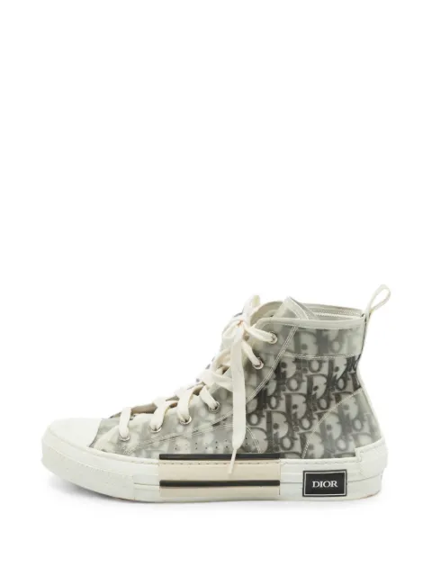 Christian Dior Pre-Owned B23 Oblique-pattern sneakers White 1369070