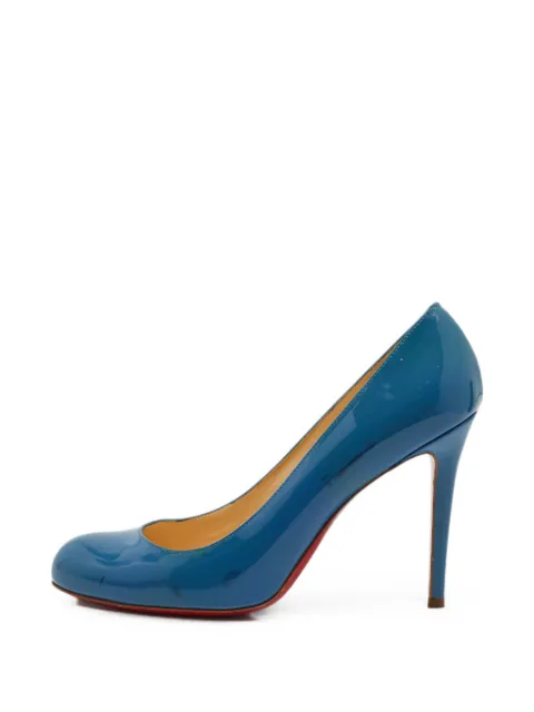 Christian Louboutin Pre-Owned Simple round-toe pumps Blue 1376491