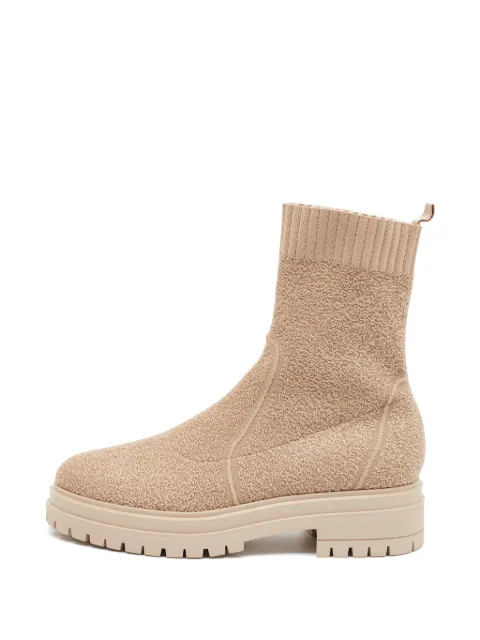 Gianvito Rossi Torrance bouclé ankle boots Neutrals 1373924