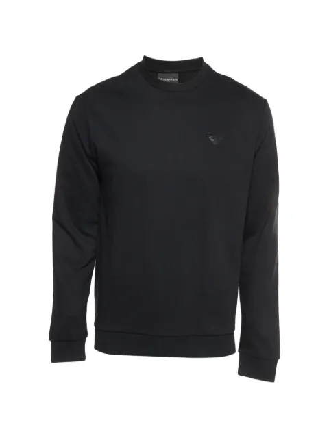 Emporio Armani Pre-Owned logo-applique sweatshirt Black 1368501
