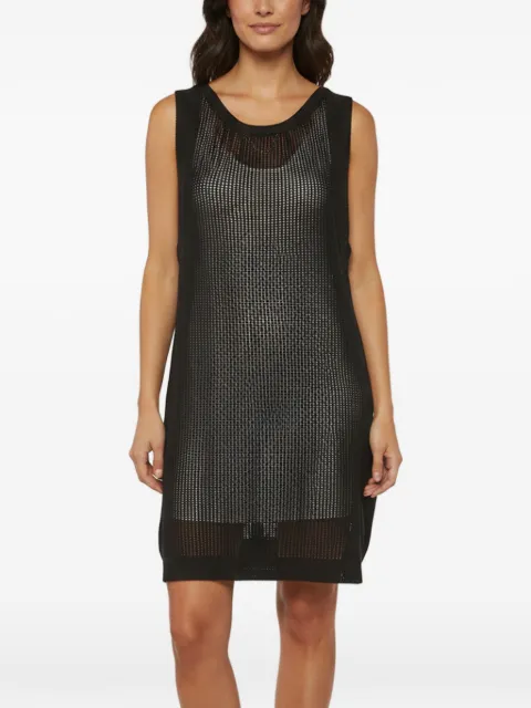 Louis Vuitton Pre-Owned crochet-knit sleeveless midi dress Black 1371973