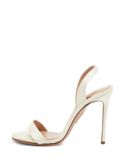 Aquazzura So Nude slingback-strap sandals White 1371122