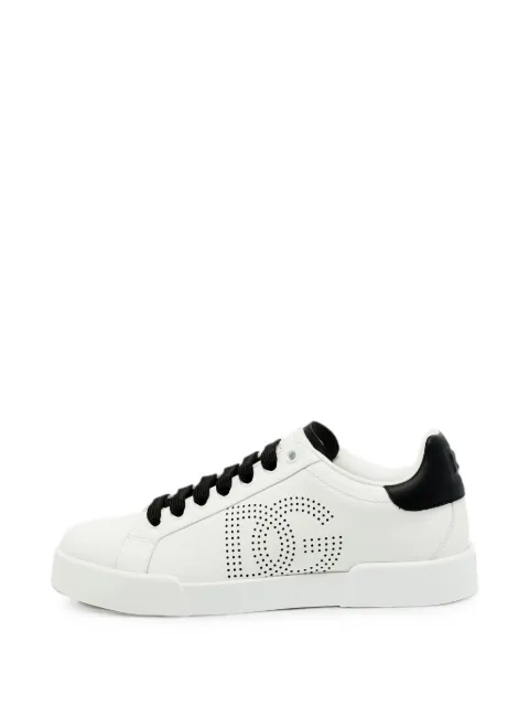 Dolce & Gabbana Pre-Owned Portofino logo-print sneakers White 1373274