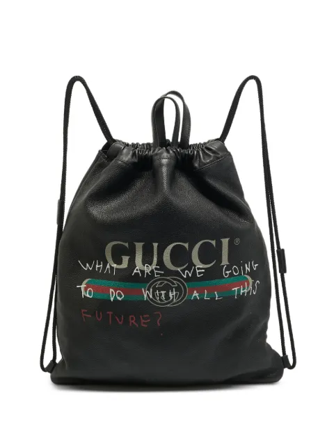 Gucci Pre-Owned Coco Capitán drawstring backpack Black 1373170