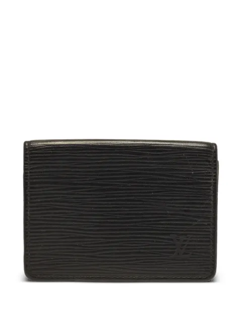 Louis Vuitton Pre-Owned 2015 Epi leather card holder Black 1373925