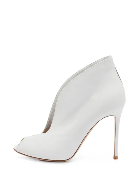 Gianvito Rossi Vamp peep-toe ankle boots White 1364301