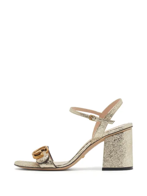 Gucci Pre-Owned GG Marmont sandals Gold 1370104