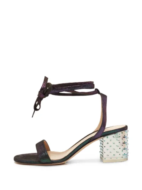 Gianvito Rossi Marina crystal-embellished sandals Purple 1371644