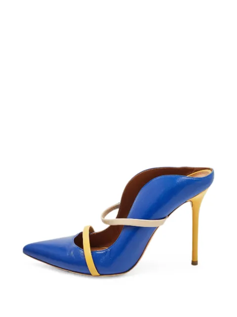 Malone Souliers Maureen leather heeled mules Blue 1335046