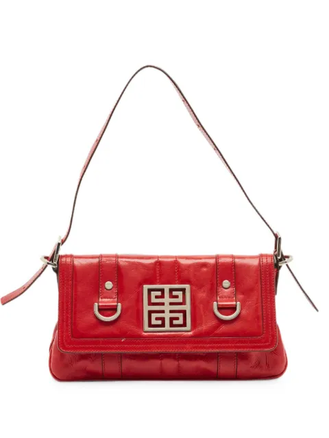 Givenchy Pre-Owned Logo flap shoulder bag Red 1343206