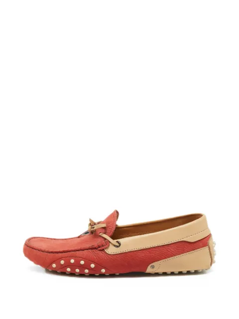 Tod's Vintage Gommino leather loafers Orange 1374741