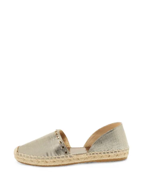 Jimmy Choo Pre-Owned Dreya studded ballet flats Gold 1371445