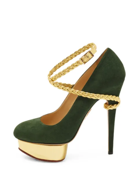 Charlotte Olympia Dolly platform pumps Green 1375037