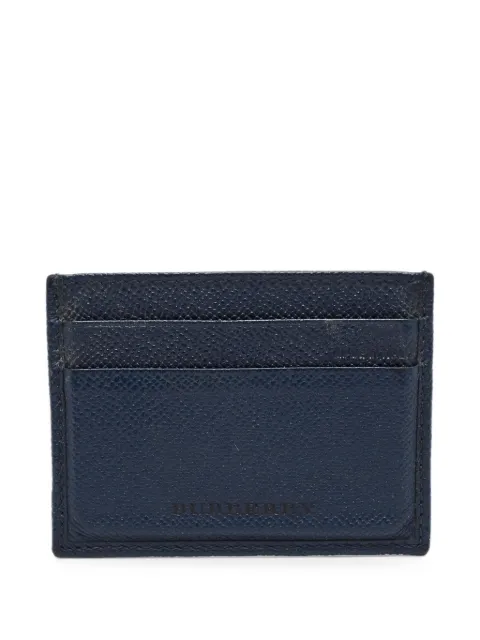 Burberry Pre-Owned embossed leather cardholder Blue 1373592