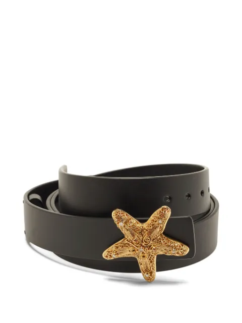 Christian Dior Pre-Owned 2024 Starfish leather belt Black 1373902