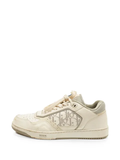 Christian Dior Pre-Owned B27 Oblique leather sneakers White 1374850