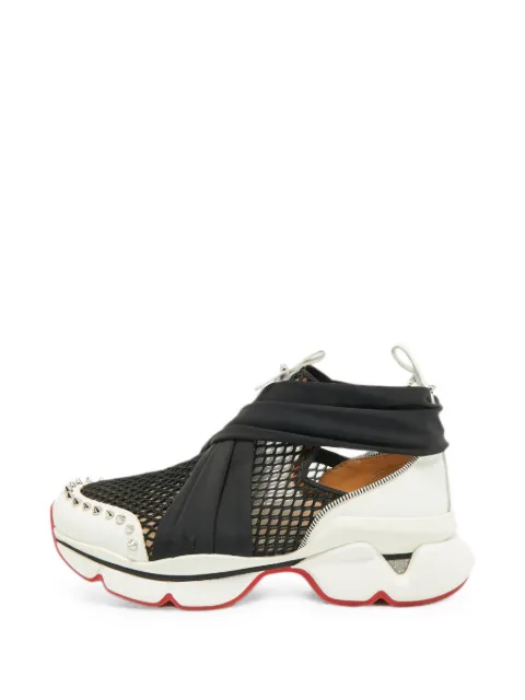 Christian Louboutin Pre-Owned spike-embellished sneakers Black 1375722
