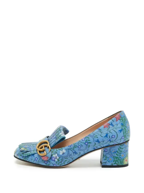 Gucci Pre-Owned GG Marmont heeled pumps Blue 1366904