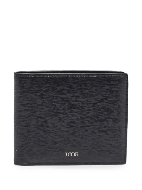 Christian Dior Pre-Owned 2019 logo-detail leather wallet Black 1373473
