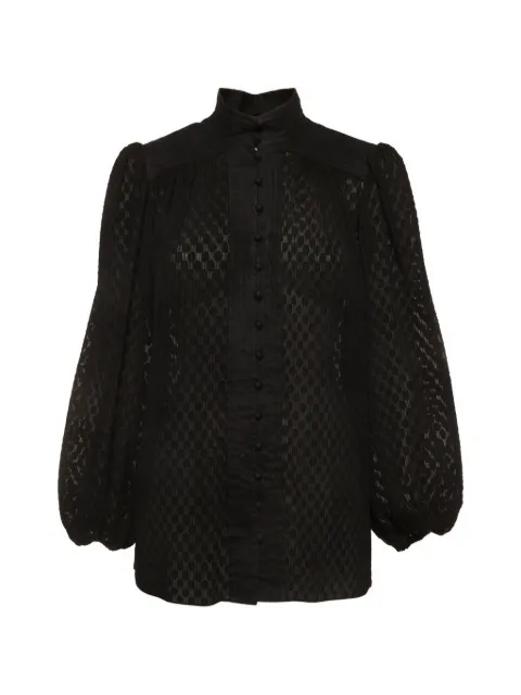 ZIMMERMANN puff-sleeve blouse Black 1373126