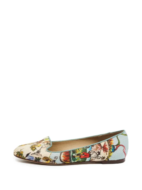 Dolce & Gabbana Pre-Owned brocade slippers Neutrals 1375620