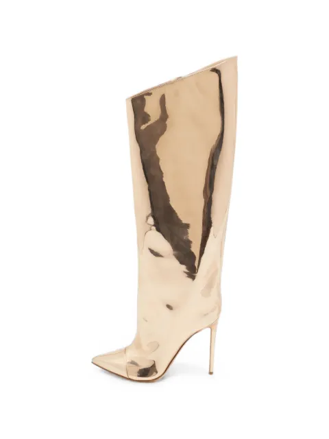 Alexandre Vauthier pointed-toe knee-high boots Gold 1368647