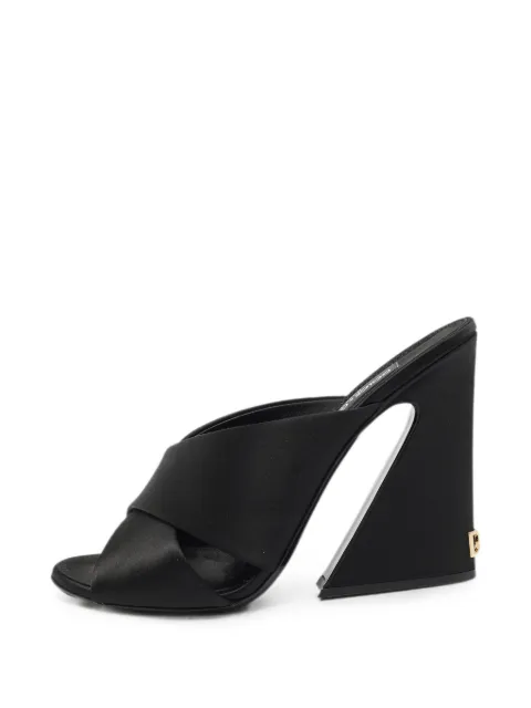 Dolce & Gabbana Pre-Owned criss-cross satin sandals Black 1367488