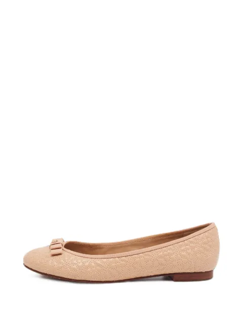 Tory Burch quilted leather ballet flats Neutrals 1372959