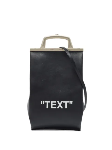 Off-White Pre-Owned Text Market tote bag Black 1376098