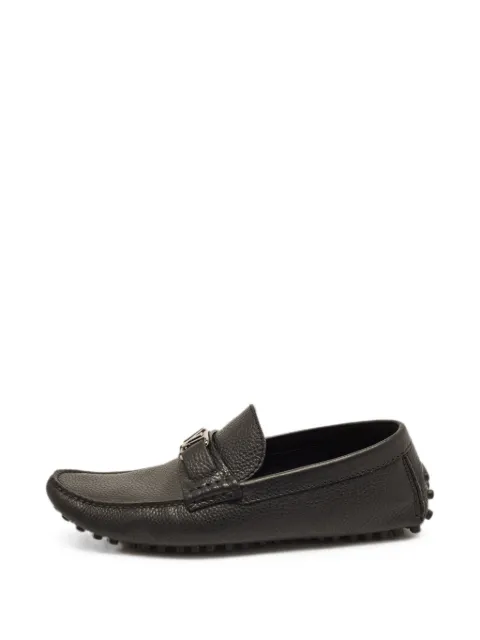 Louis Vuitton Pre-Owned Hockenheim leather loafers Black 1376225
