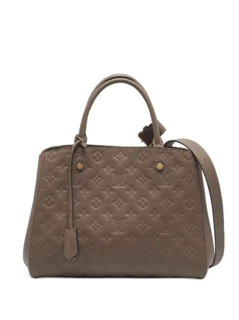 Louis Vuitton Pre-Owned 2017 MM Montaigne Monogram Empreinte tote bag Neutrals 1376821