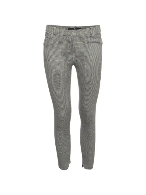 Elisabetta Franchi checked cropped trousers White 1365826