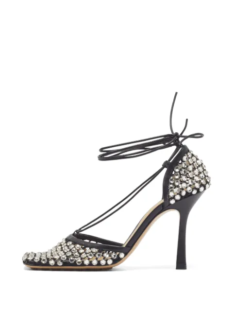 Bottega Veneta Pre-Owned Stretch crystal-embellished pumps Black 1368633