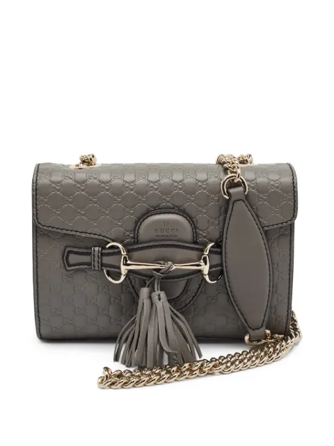 Gucci Pre-Owned Emily Microguccissima crossbody bag Grey 1376093