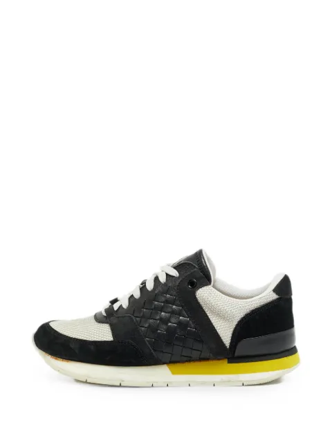 Bottega Veneta Pre-Owned Intrecciato suede sneakers Black 1368317