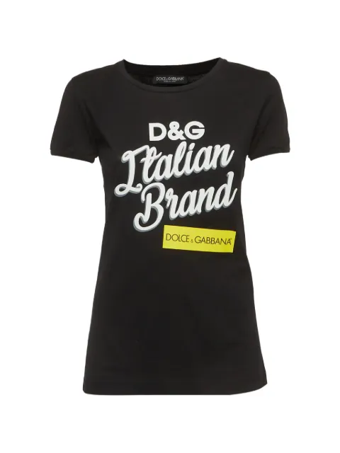Dolce & Gabbana Pre-Owned logo-print T-shirt Black 1370126