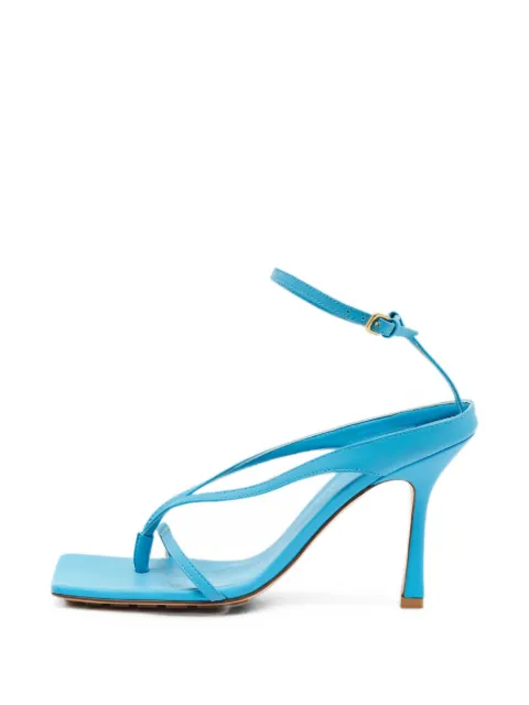 Bottega Veneta Pre-Owned Stretch leather heeled sandals Blue 1372922