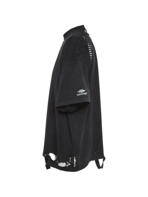 Balenciaga Pre-Owned distressed oversized T-shirt Black 1371520