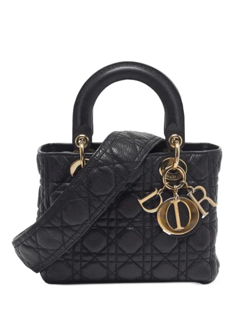 Christian Dior Pre-Owned 2017 small Lady Dior tote bag Black 1326650
