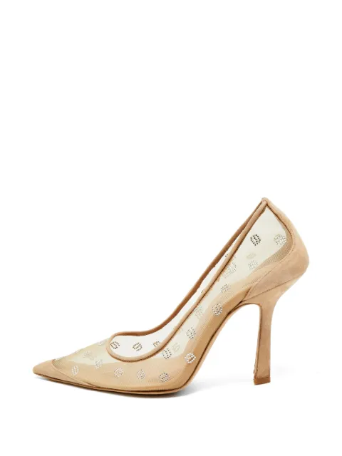 Pre-Owned Alexander Wang Delphine mesh heeled pumps Neutrals 1369687