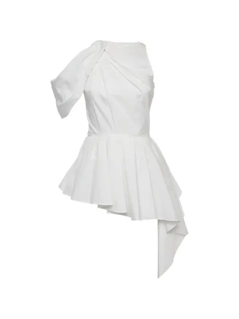 Alexander McQueen Pre-Owned cotton asymmetric top White 1376913