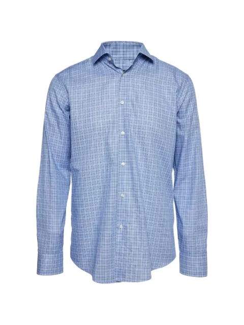 BOSS Gordon check-print shirt Blue 1373857